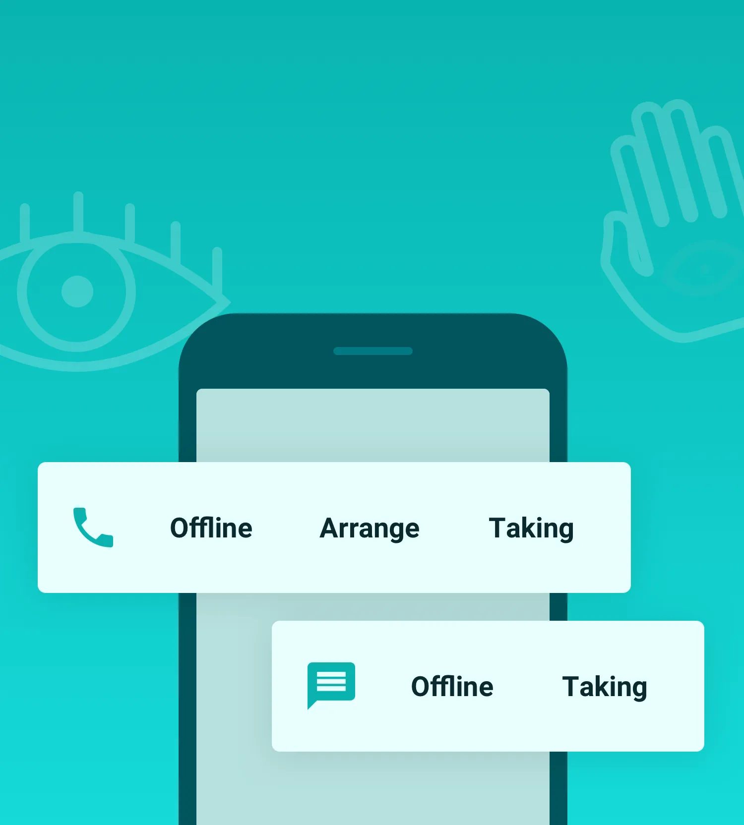Keen Advisor illustration explaining call and chat availability