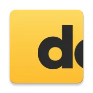 Dozens launcher badge — the black d on a golden rounded square